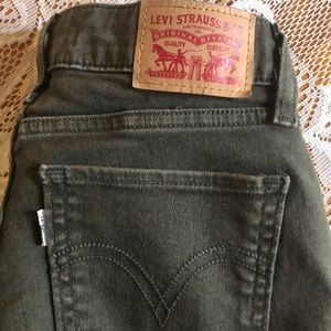 Levi’s 535 Super Skinny Green
